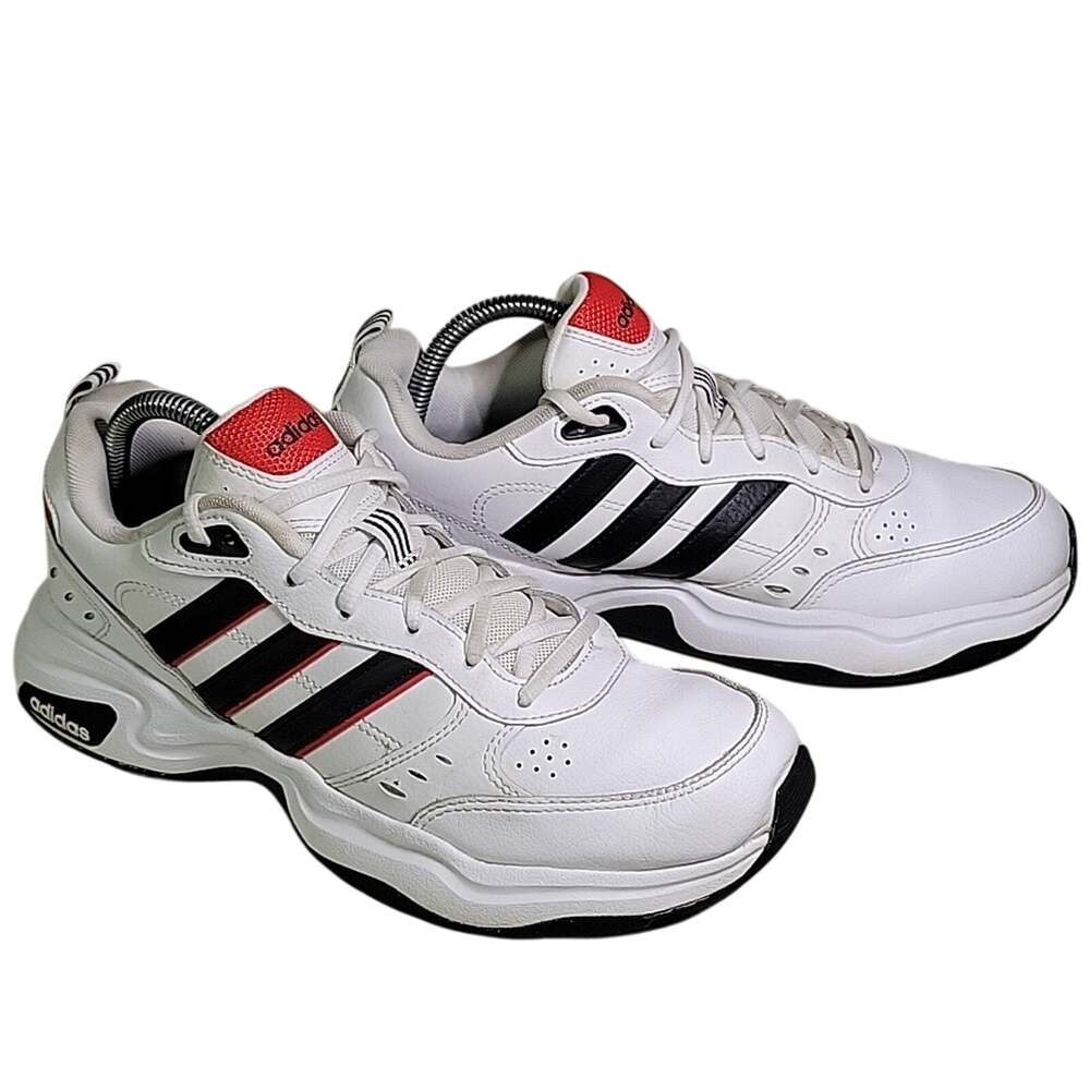 Adidas Strutter White Black Red Athletic Sneakers Mens Size 8